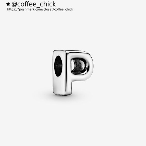 Pandora Letter P Alphabet Charm - Picture 1 of 6